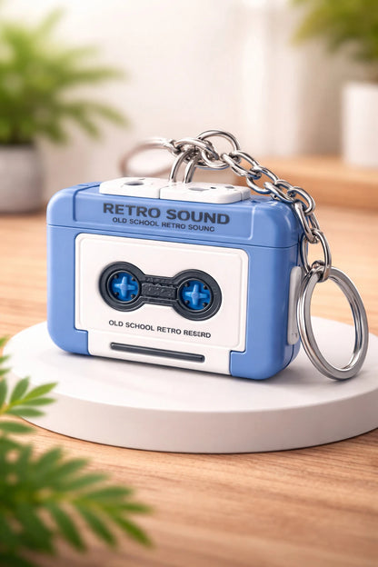 Mini Keychain Audio Recorder | Retro Design